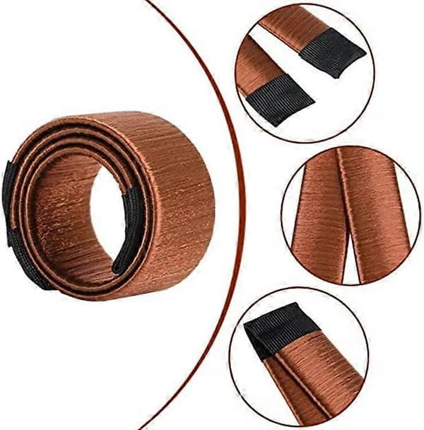 2 STK Hårstylingtilbehør, Chignon Bun Maker Sett, Jenter Hår Chignon Flettesett Beige