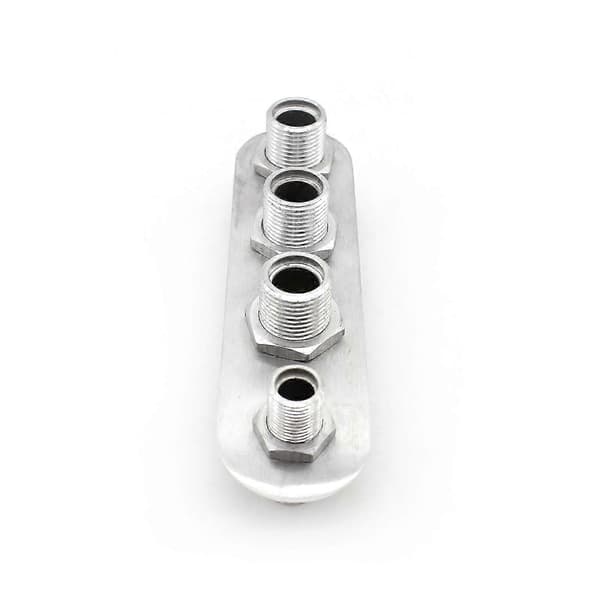 4-ports aluminium brannmurvarmer og A/C skott inline