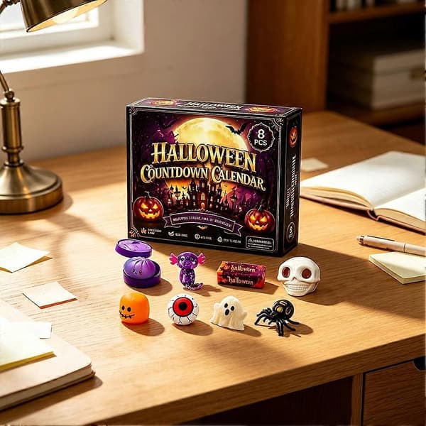 Halloween Julekalender Sjove Interaktive Håndtræningsbolde til Drenge Piger 8pcs