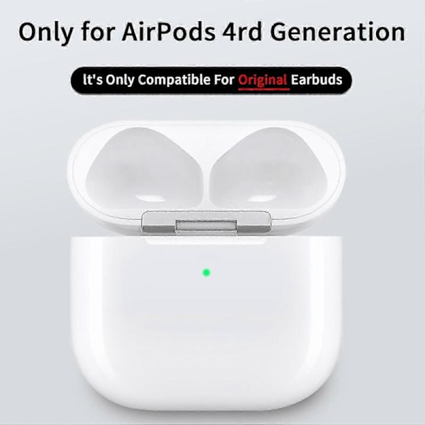 Charging Case for AirPods 4, Bluetooth Wireless Headset Case with USB-C Port, Replaceable Rechargeable Charging Box