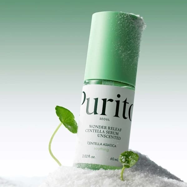 Purito Wonder Releaf Centella Asiatica Ekstrakt, Parfymefri, 60ml, Hvit
