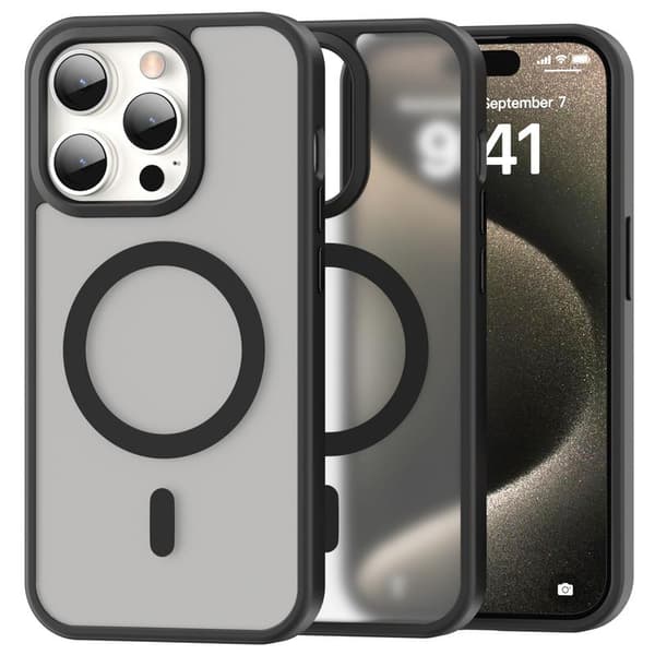 ColorPop iPhone 15 Pro Max Kuori CH MagSafe Mattamusta 40