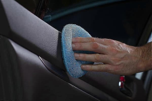 6-pack bilvaxsvamp blå mikrofiber vaxapplikator bilvårdssvamp 2025