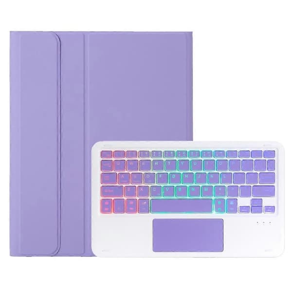 Til Samsung Galaxy Tab A11+ Bluetooth-tastatur tablet-etui Dark Purple
