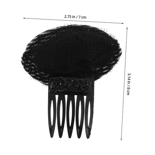 Brudhårskam med strassblomdetalj, osynlig luggdesign, volymökning för kronan