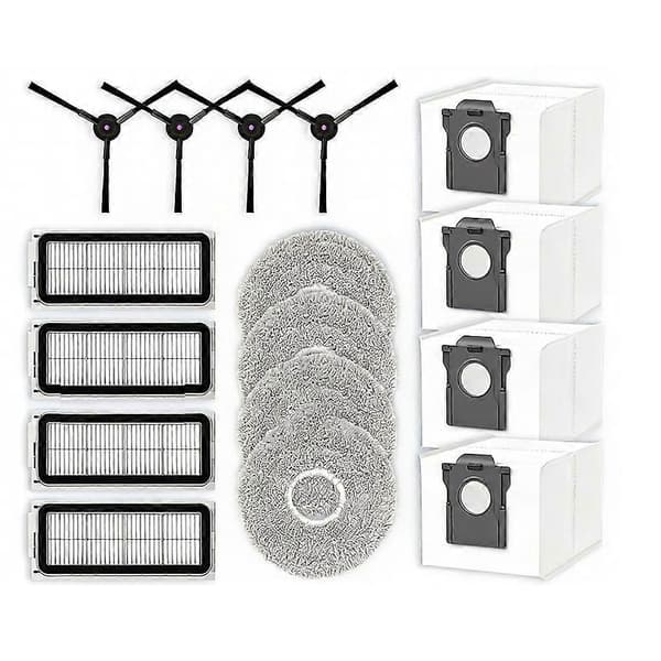 Til Cecotec Conga X50 / X50 X-Treme Reservedele Tilbehør Sidebørste HEPA Filter Moppepude Støvpose