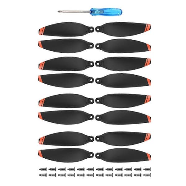 Propeller for DJI Mini 2/Mini SE/Mini 2 SE/Mini 4K Lette lavstøyende propellblader Erstatningsvingevifter Svart