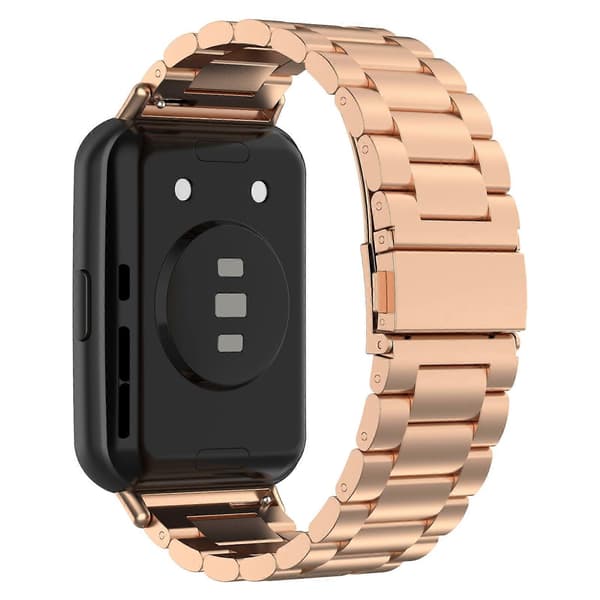 Til Huawei Watch Fit 2 urrem i rustfrit stål Rose Gold