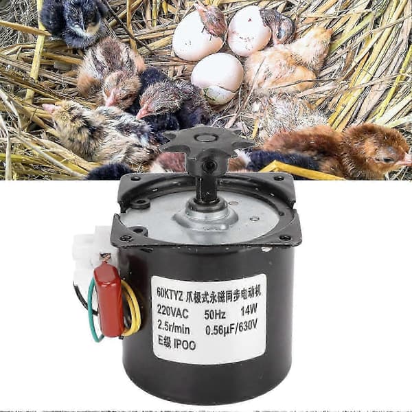 Motor for eggvender i rugemaskin, 220V automatisk tilbehør 20X30CM