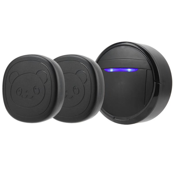 Wireless Waterproof Dog Doorbell with Touch Button 2 Transmitters 1 Receiver EU{hw}