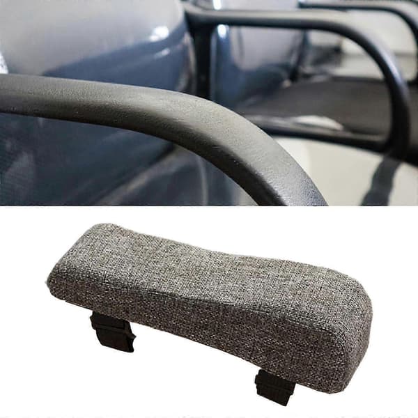 Kontorstol Armlænspude Ergonomisk Design Højdensitetssvamp Universal Vaskbar Dark Gray