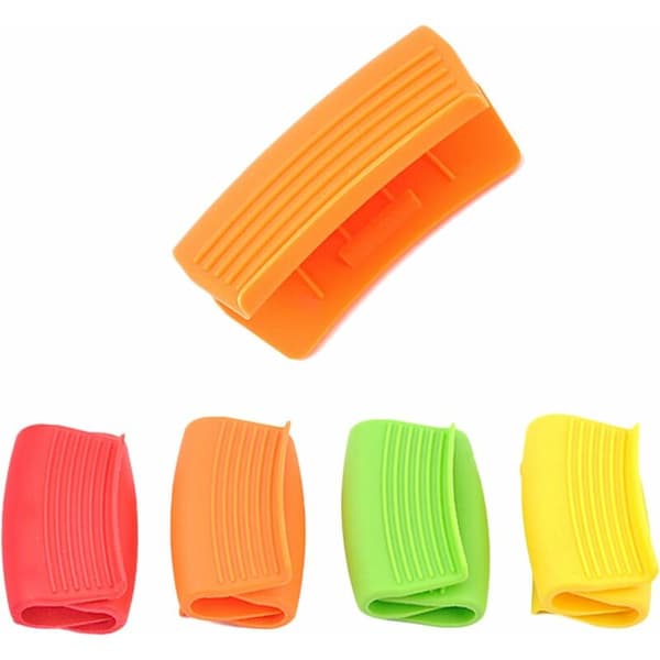 Oven Mitts and Pot Holders 4 Pairs Silicone Handle Grip Pot Holders