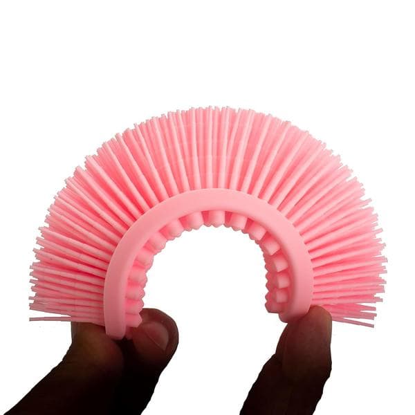 JamY Home Silikon Kroppsskrubb Exfolierande Badkroppsborste för Dusch 2-pack Rosa+blå