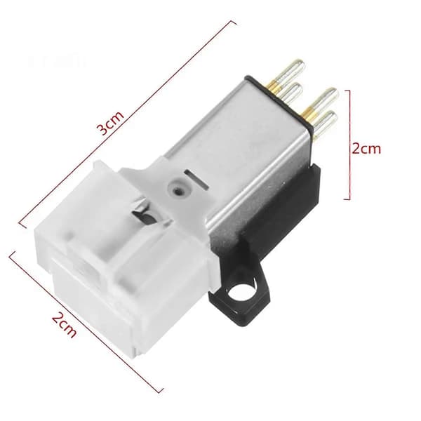 10 STK AT3600L LP Vinylplate Dynamisk Magnetisk Pickupstift for Platespiller Erstatningsnål Fonografspiller White
