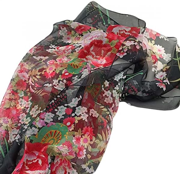 Lette mode tørklæder til kvinder, trykt blomstermønster, sjal, wraps, A02