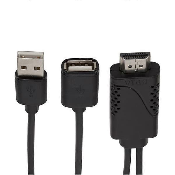 1080P USB hun til HDMI han HDTV videoadapterkabel til Android IOS smartphone og tablet MultiColor