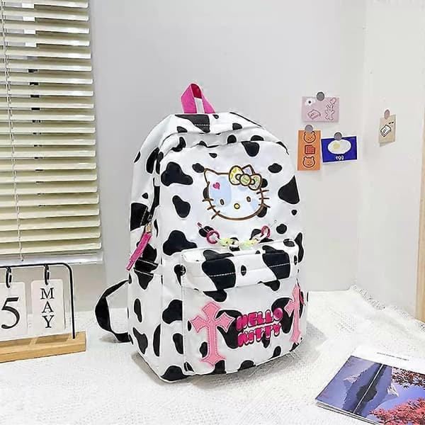 Hello Kitty Ryggsäck Stor Kapacitet Skolväska Student Barn Resväska Present A