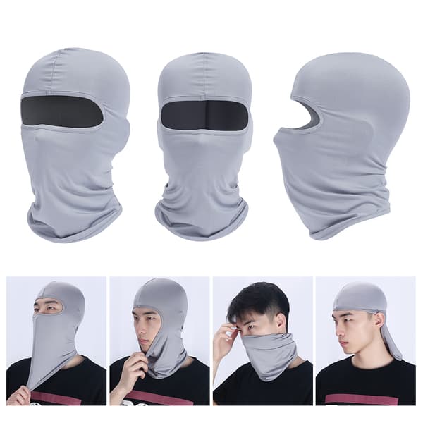 Helansiktssykkelhette, elastisk bandana, absorberende, pustende, solbeskyttelse, vindtett