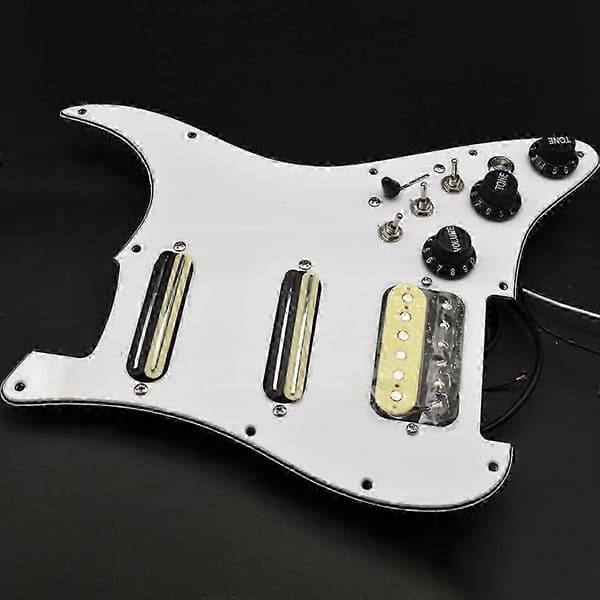 ST Elgitarr Pickguard Pickup Kabeldragen Förkopplad Pickguard Gitarr Pickguard Scratchplate