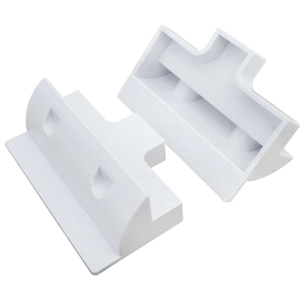 4 stk. solcellepanel sidefestebrakettsett for campingvogn, yacht, båt, bobil White