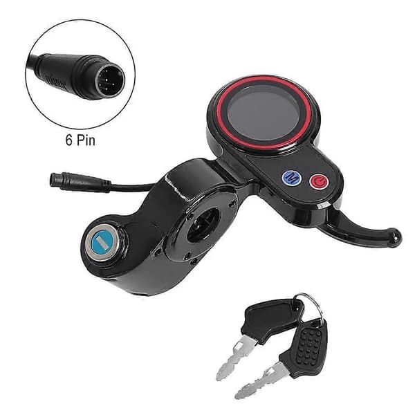 Til Hitway H5 Kickscooter 6 Pin LCD Display Controller Låsende Elektrisk Løbehjul Instrument Dashboard Udskiftningsdele