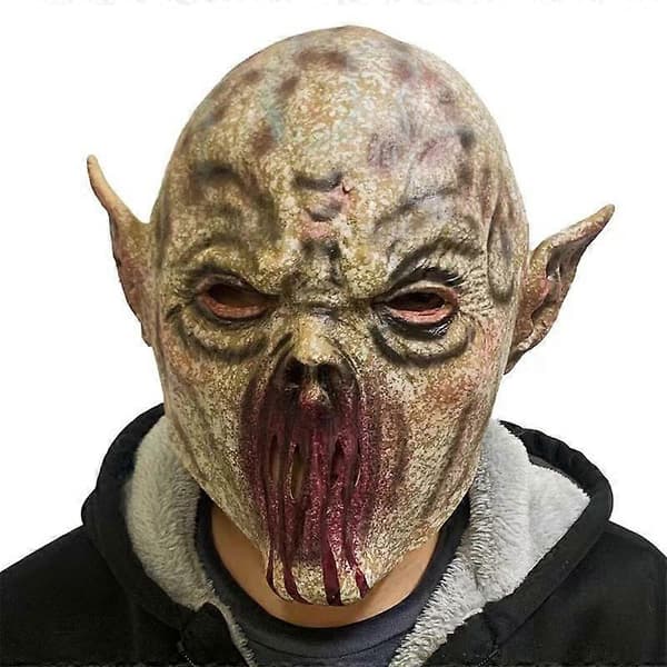 Halloween Munlös Alien Skräck Monster Mask Latex