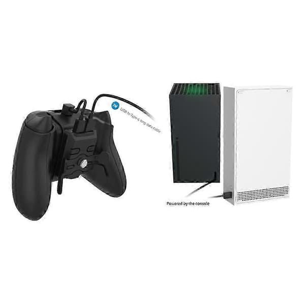 kompatibel med /S Game Controller Trigger Buttons Paddles Turbo Adapter Game Pad Extender Key Strike Pack Black