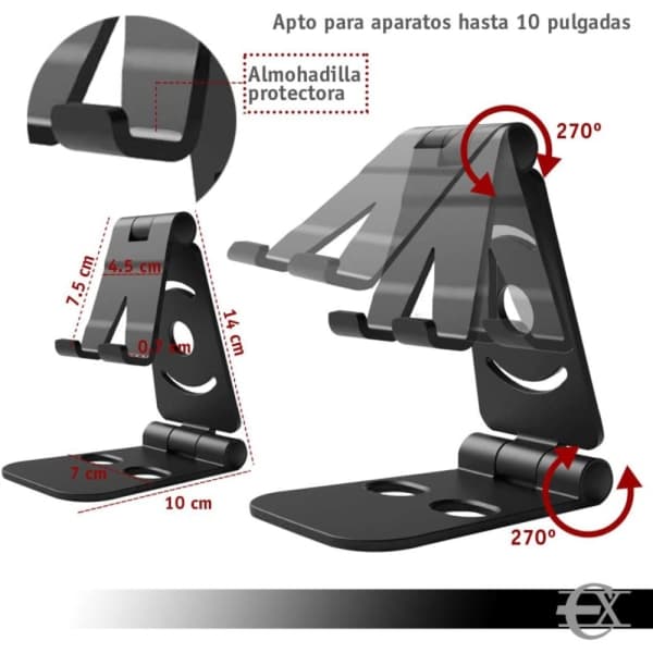 Foldable Mobile Phone Stand, for Tablet and Mobile Phone Desk Stand Blue