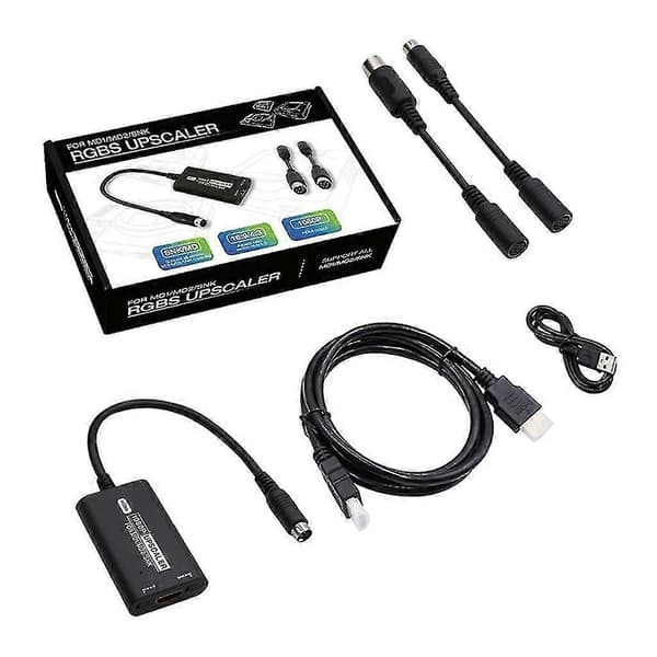 HDTV HDMI-kompatibel adapter til MD1/MD2/SNK 16:9/4:3 billedformatsskift