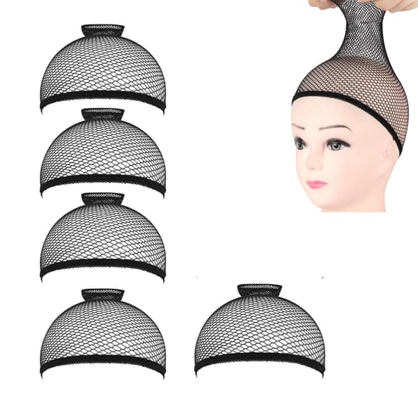 Wig Net - Wig Cap - Black - 5-pack
