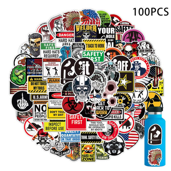 105 kpl tarroja - Happy Graffiti Stickers