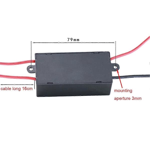 AC til DC-konverter Buck-strømforsyningsmodul Vandtæt AC 85-265V til DC 12V 2A Step-Down Regulator Strømforsyningskort Black