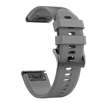 20 mm silikonerem til Garmin Fenix 7s (grå)
