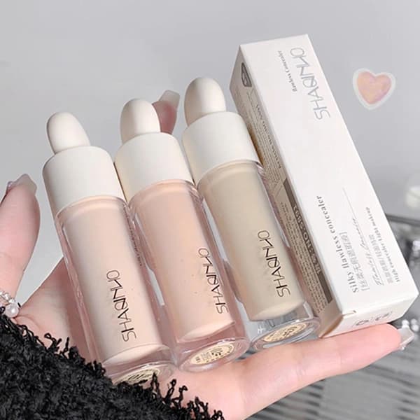 High Coverage Corrector, Protects Against Dark Circles and Freckles, Waterproof Foundation, Highlighter F7z6 01# Lighter Shade, 5g