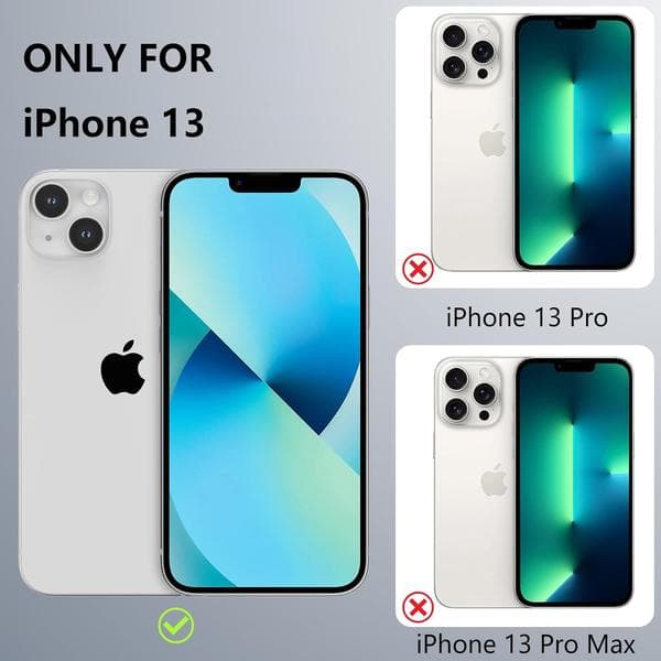 iPhone 13 Case, Magsafe Magnetic Compatible, Shockproof, Floral Pattern Protective Case, Clear Silicone, Anti-Yellowing, iPhone 13 Case