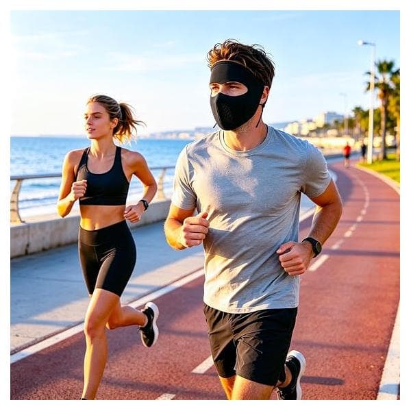 Sun Protection Mask - Cooling and Protective Screen, Specially Designed for Solariums - Unisex (D)