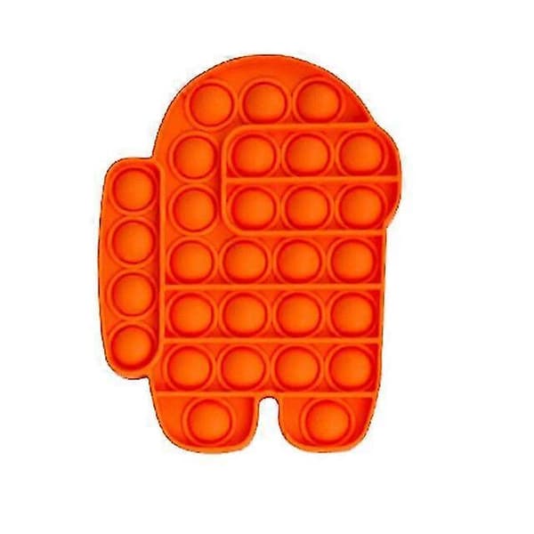 Among Us Figur Bubble Push Pop Antistress Legetøj Orange