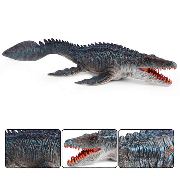 Realistisk dybhavsmonster Mosasaurus dinosaur plast havdyr model figur pædagogisk legetøj