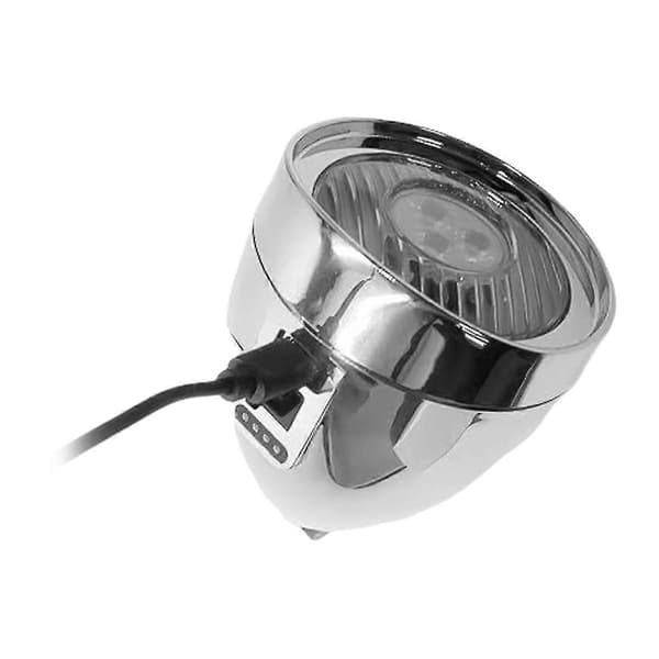 Retro sykkellykt, USB-C oppladbar, 3 LED klassisk sykkel frontlys