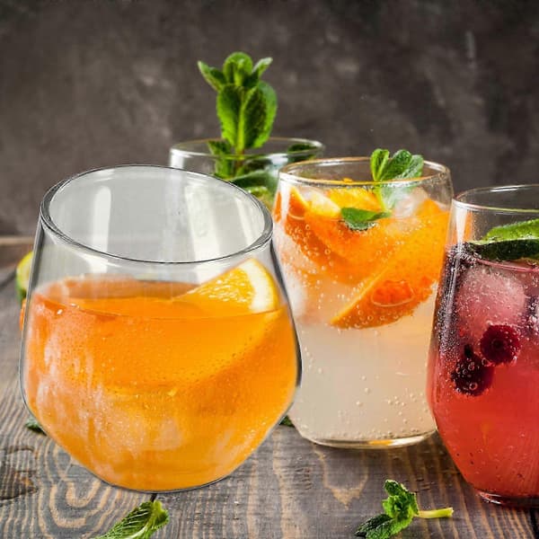 Glas Stamlöst Vinglas Transparent Vattenkopp kompatibel med festbruk