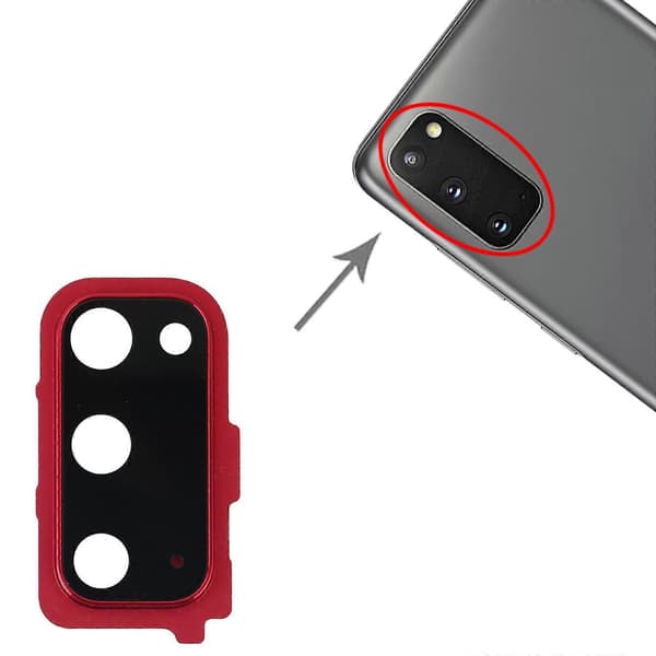 Kameradæksel til Samsung Galaxy S20 Red