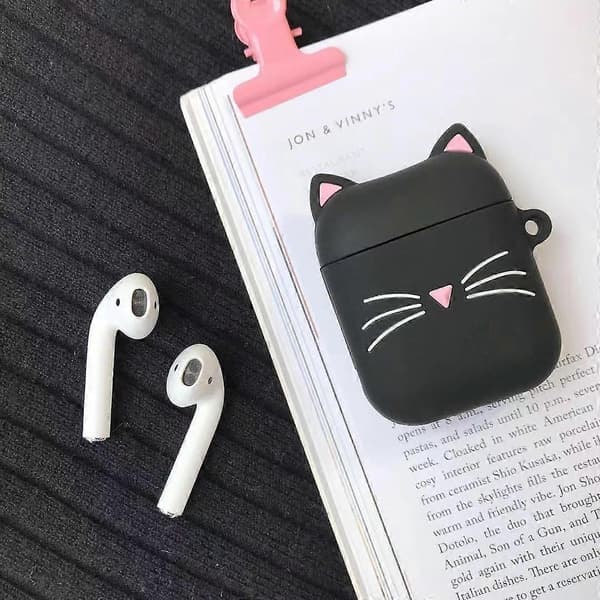 Headphone Cover Compatible with Apple Airpods 1 & 2 - Protective Silicone Case