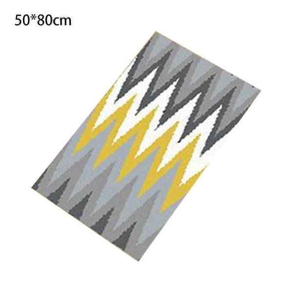 Absorberende køkkentæppe med blødt kiselgur-gulv (grå 50*80cm)