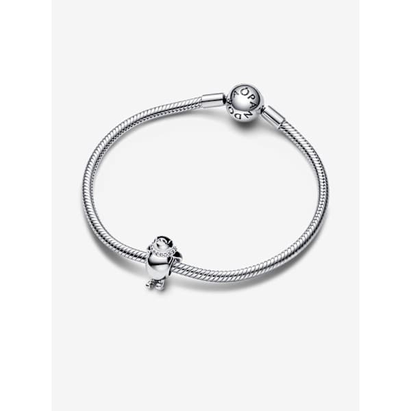 Pandora - Skiing Penguin Charm - Sterling Silver