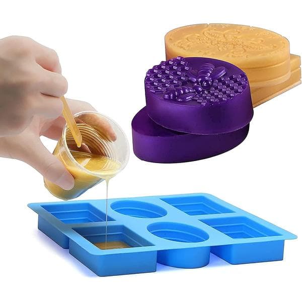 Silikone sæbeform, sæbeform, silikoneforme, pander, kager, chokolade, kager, sæbe, DIY håndværk