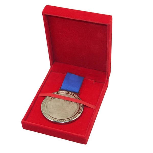 Medaljer Displayfodral Förvaringslåda Skydd Dammtät Samlarkollektion Red