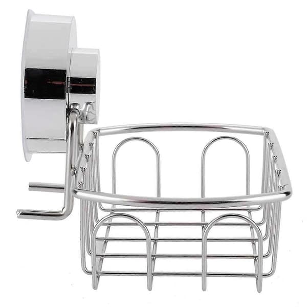 Stainless Steel Corner Shelf, No Drilling, Wall Mounted, with Strong Suction Cup