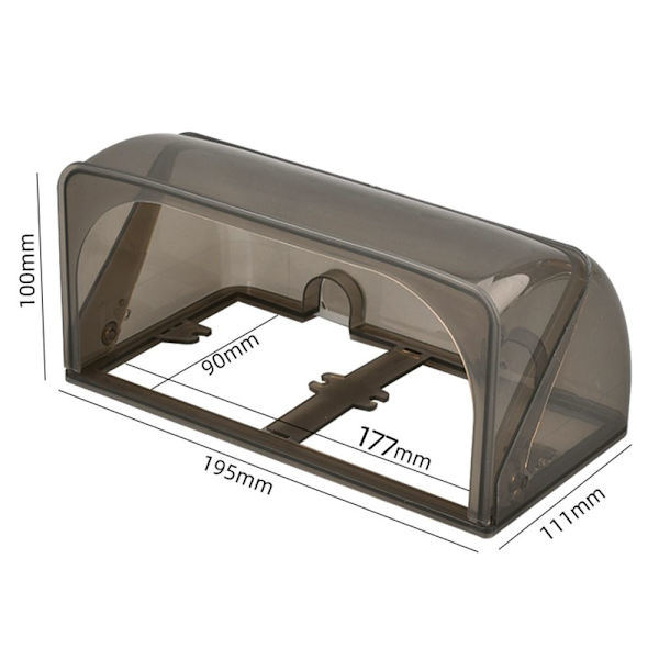 Switch Protection Cover Socket Waterproof Box TRANSPARENT transparent stretchable-stretchable