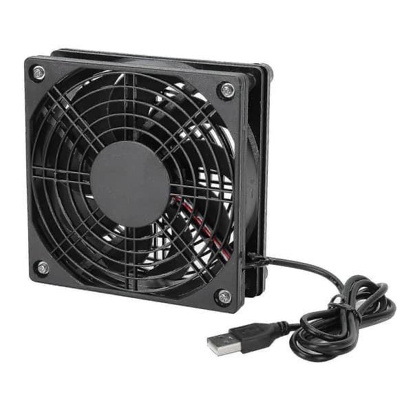 5V USB Ultra Stille PC Køleventilator 2-pak til computerkabinet - Stille kølesystem