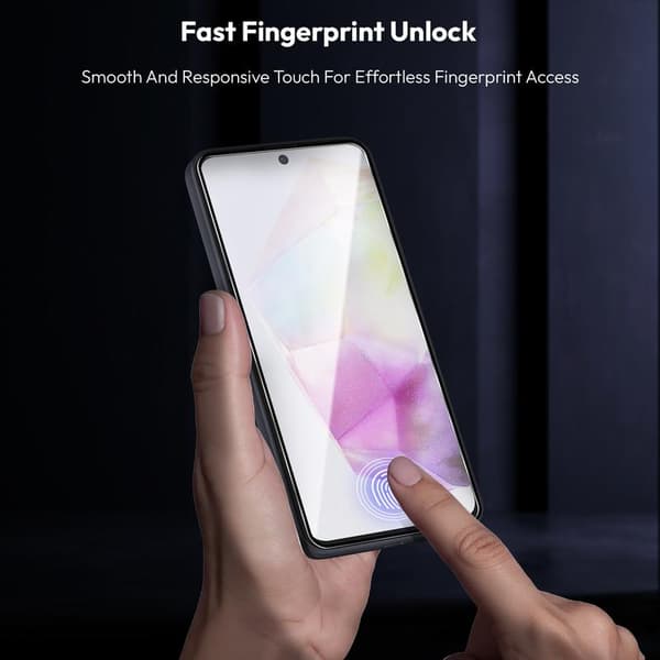 2-pack Samsung A35 Screen Protector - Tempered Glass | [Automatic Installation] - Bubble-Free Samsung A35